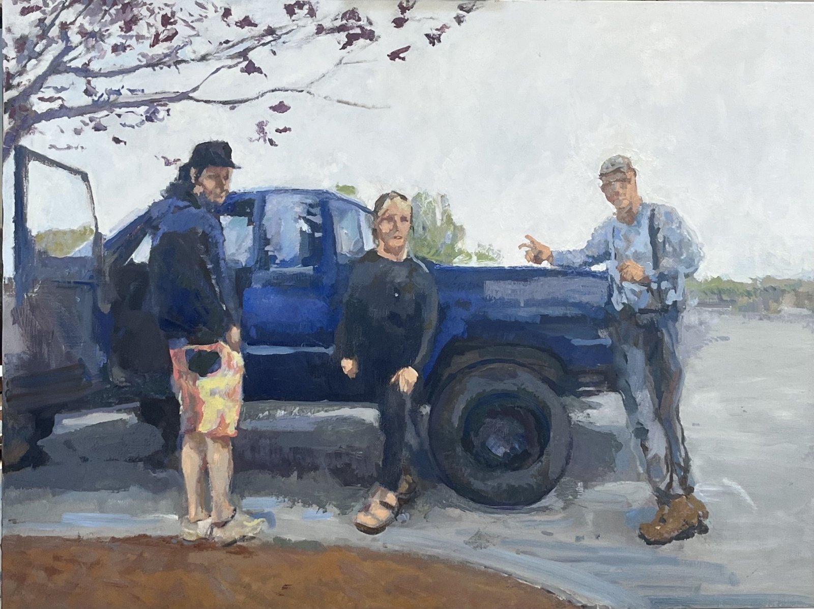 THREE FRIENDS, Peter Malarkey, oil on linen, 30 x 40 inches , copyright ©2024