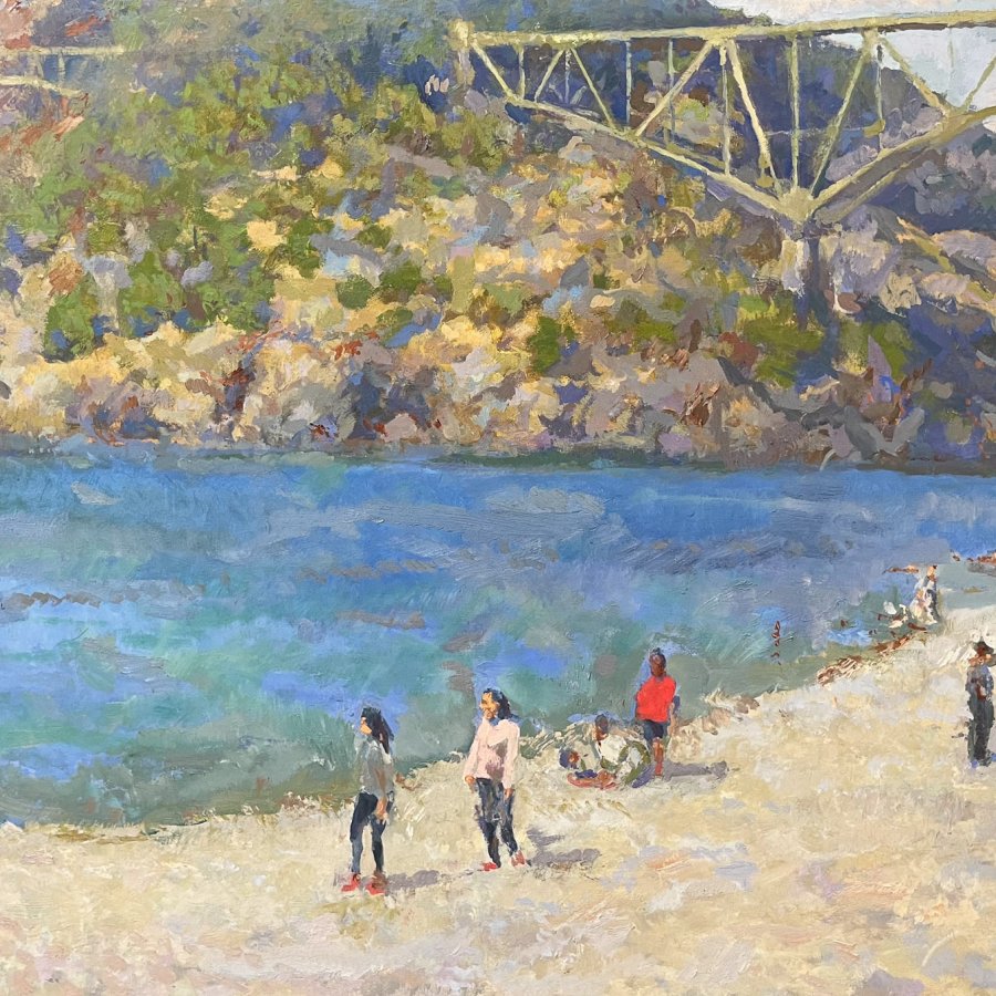 NORTH BEACH, Peter Malarkey, oil on linen, 27 x 36 inches, copyright ©2024