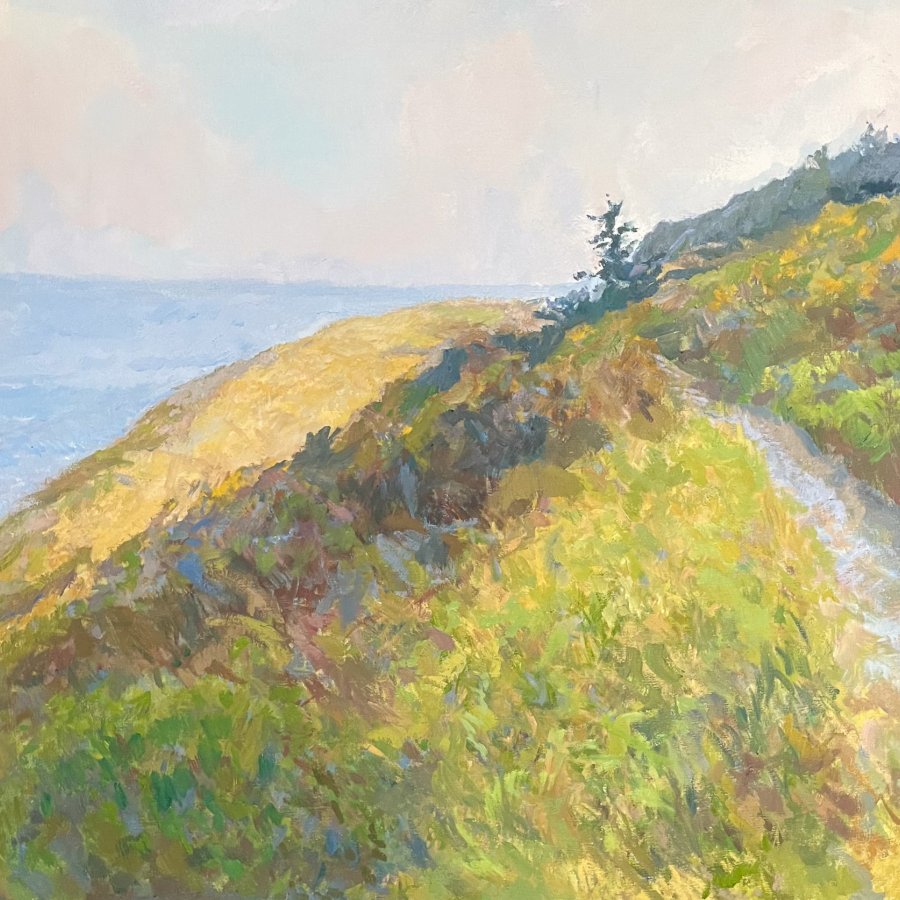 FORT CASEY WHIDBEY ISLAND, Peter Malarkey, oil on linen, 34 x 36 inches, copyright ©2024