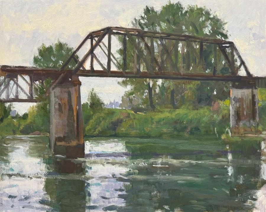 CADY PARK 2, oil on canvas, 16 x 20 inches, copyright ©2022